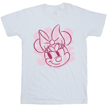 Abbigliamento Bambina T-shirts a maniche lunghe Disney Minnie Mouse Bold Style Bianco