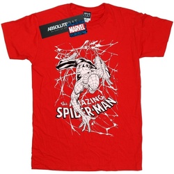Abbigliamento Bambino T-shirt maniche corte Marvel Spider-Man Web Crawler Rosso