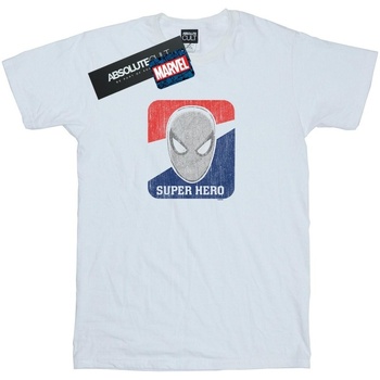 Abbigliamento Bambino T-shirt maniche corte Marvel Spider-Man Superhero Sports Bianco