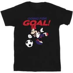 Abbigliamento Bambina T-shirts a maniche lunghe Disney Minnie Mouse Going For Goal Nero