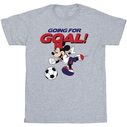 Abbigliamento Bambina T-shirts a maniche lunghe Disney Minnie Mouse Going For Goal Grigio