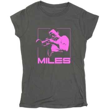 Abbigliamento Donna T-shirts a maniche lunghe Miles Davis Pink Square Multicolore