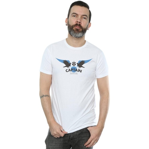 Abbigliamento Uomo T-shirts a maniche lunghe Harry Potter Ravenclaw Captain Bianco