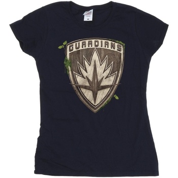 Abbigliamento Donna T-shirts a maniche lunghe Marvel I Am Groot Guardian Emblem Blu