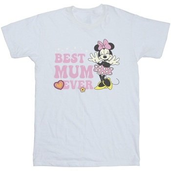 Abbigliamento Bambina T-shirts a maniche lunghe Disney Best Mum Ever Bianco
