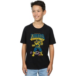 Abbigliamento Bambino T-shirt maniche corte Marvel Thanos Mad Titan Snap Nero