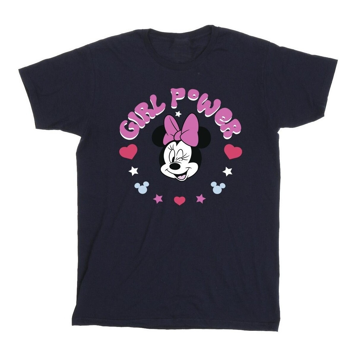 Abbigliamento Bambina T-shirts a maniche lunghe Disney Minnie Mouse Girl Power Blu