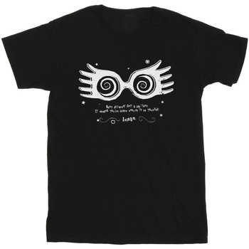 Abbigliamento Uomo T-shirts a maniche lunghe Harry Potter Luna Being Different Nero