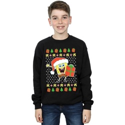 Abbigliamento Bambino Felpe Spongebob Squarepants Ugly Christmas Nero