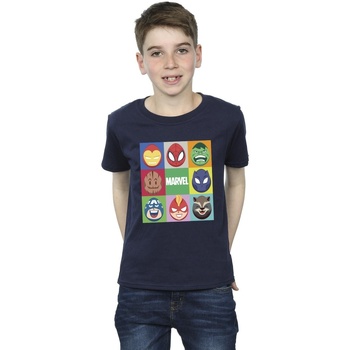 Abbigliamento Bambino T-shirt maniche corte Marvel Easter Eggs Blu