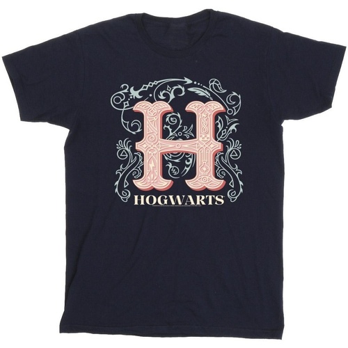 Abbigliamento Uomo T-shirts a maniche lunghe Harry Potter Flowers H Blu
