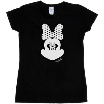 Abbigliamento Donna T-shirts a maniche lunghe Disney Minnie Mouse Mirror Illusion Nero