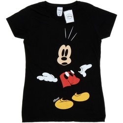 Abbigliamento Donna T-shirts a maniche lunghe Disney Mickey Mouse Surprised Nero