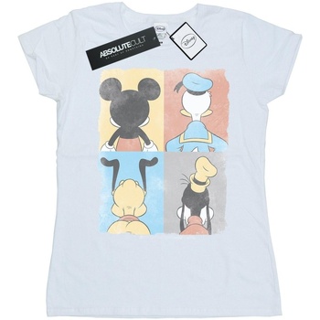 Abbigliamento Donna T-shirts a maniche lunghe Disney Mickey Mouse Four Backs Bianco
