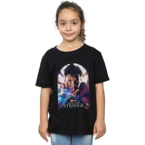 Abbigliamento Bambina T-shirts a maniche lunghe Marvel Studios Doctor Strange Poster Nero