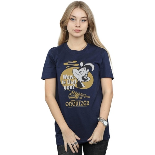 Abbigliamento Donna T-shirts a maniche lunghe Dessins Animés Pepe Le Pew Odorizer Blu