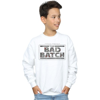 Abbigliamento Bambino Felpe Disney The Bad Batch Texture Logo Bianco