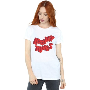 Abbigliamento Donna T-shirts a maniche lunghe Dessins Animés BI32587 Bianco