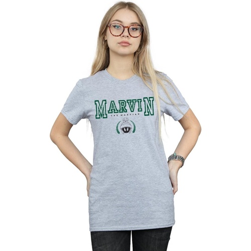 Abbigliamento Donna T-shirts a maniche lunghe Dessins Animés Marvin The Martian Grigio