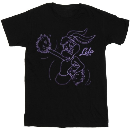 Abbigliamento Donna T-shirts a maniche lunghe Dessins Animés Lola Bunny Glow Nero