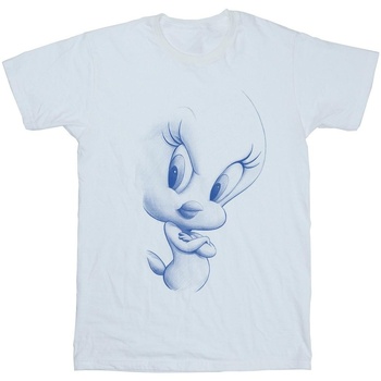 Abbigliamento Donna T-shirts a maniche lunghe Dessins Animés Tweety Attitude Bianco