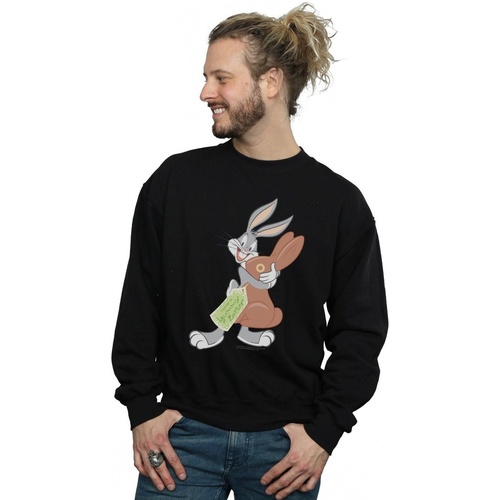 Abbigliamento Uomo Felpe Dessins Animés Bugs Bunny Yummy Easter Nero