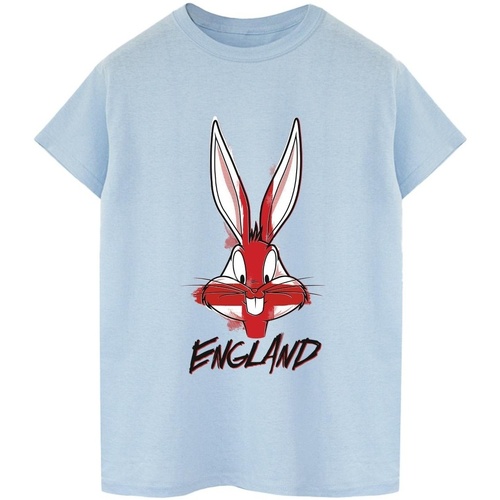 Abbigliamento Donna T-shirts a maniche lunghe Dessins Animés Bugs England Face Blu