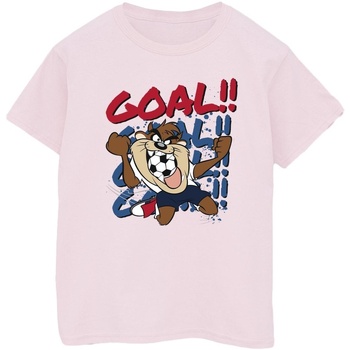 Abbigliamento Donna T-shirts a maniche lunghe Dessins Animés Taz Goal Goal Goal Rosso