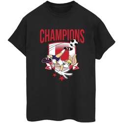 Abbigliamento Donna T-shirts a maniche lunghe Dessins Animés Lola Football Champions Nero