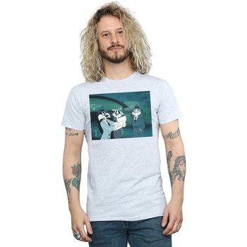 Abbigliamento Uomo T-shirts a maniche lunghe Dessins Animés Bugs Bunny Sylvester Letter Grigio