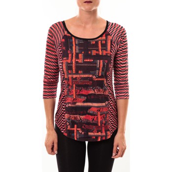 Abbigliamento Donna T-shirts a maniche lunghe Custo Barcelona Top Eleon rouge Rosso