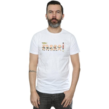 Abbigliamento Uomo T-shirts a maniche lunghe Dessins Animés Porky Pig Colour Code Bianco