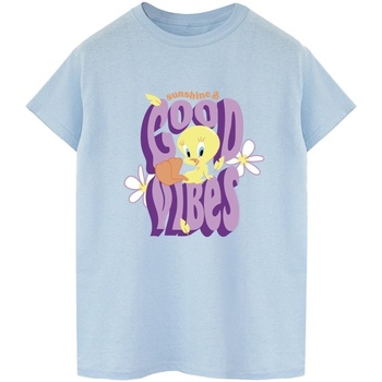 Abbigliamento Uomo T-shirts a maniche lunghe Dessins Animés Tweeday Sunshine & Good Vibes Blu