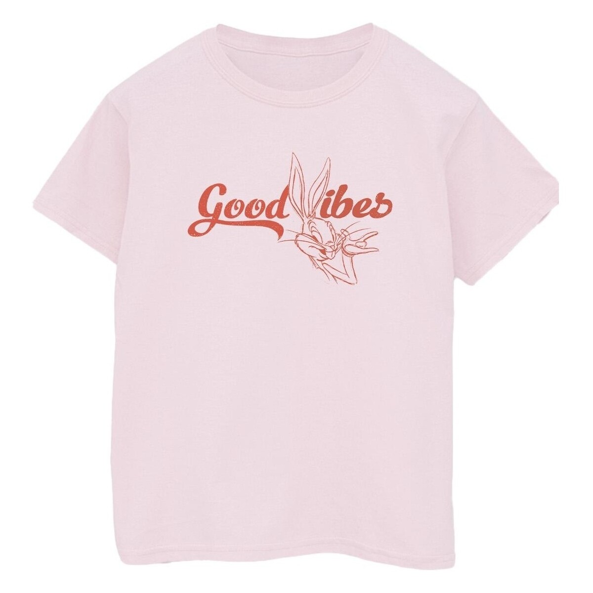 Abbigliamento Uomo T-shirts a maniche lunghe Dessins Animés Bugs Bunny Good Vibes Rosso