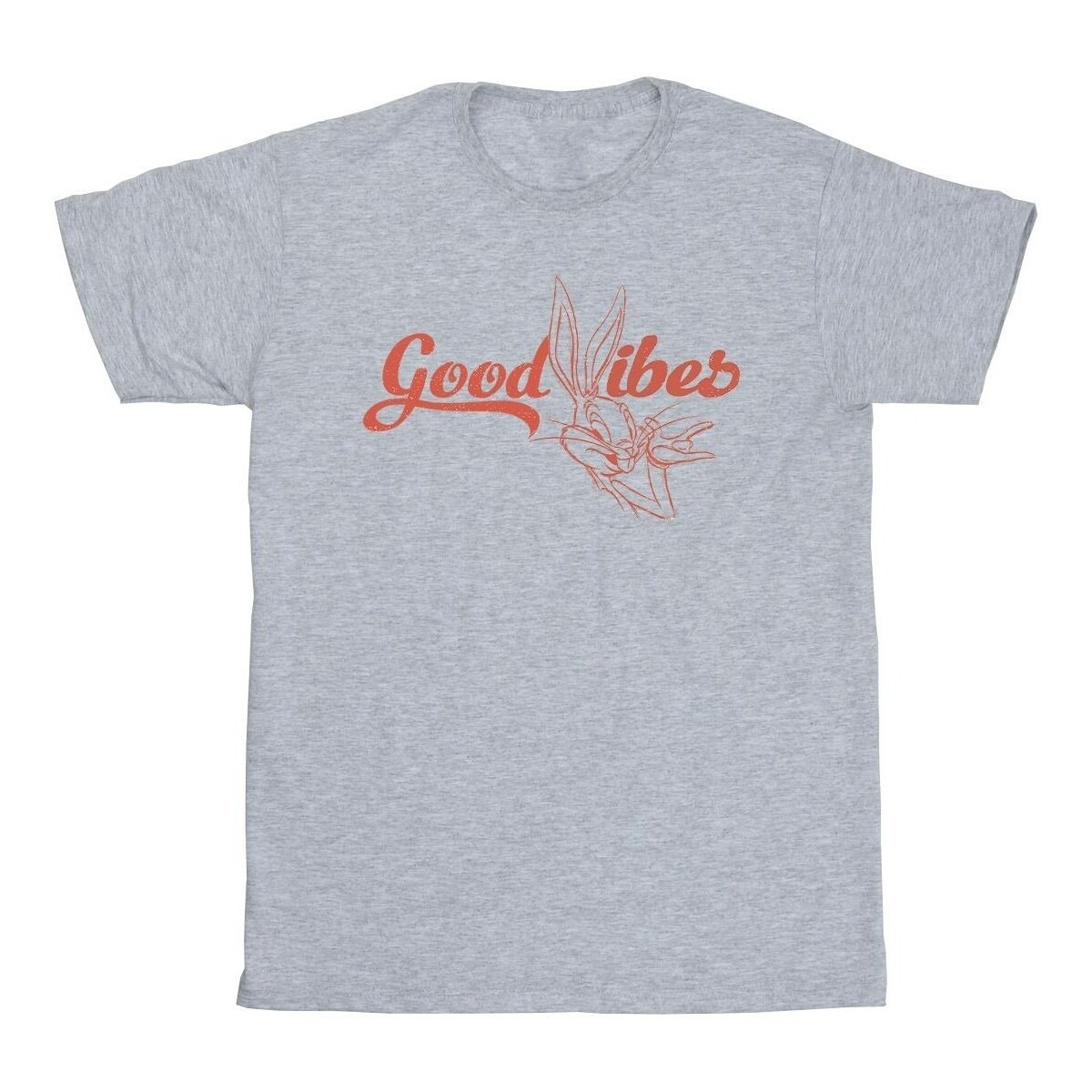 Abbigliamento Uomo T-shirts a maniche lunghe Dessins Animés Bugs Bunny Good Vibes Grigio