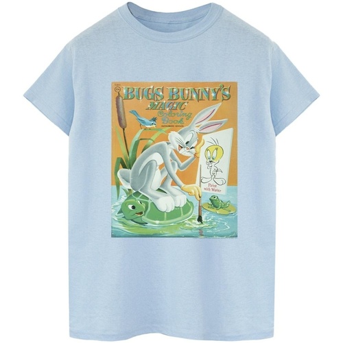 Abbigliamento Uomo T-shirts a maniche lunghe Dessins Animés Bugs Bunny Colouring Book Blu