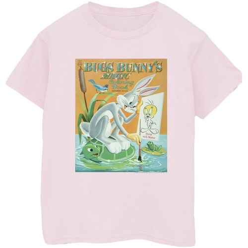 Abbigliamento Uomo T-shirts a maniche lunghe Dessins Animés Bugs Bunny Colouring Book Rosso