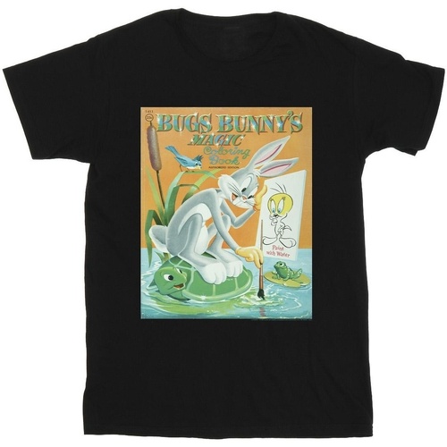 Abbigliamento Uomo T-shirts a maniche lunghe Dessins Animés Bugs Bunny Colouring Book Nero