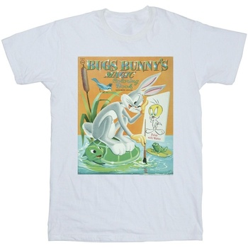 Abbigliamento Uomo T-shirts a maniche lunghe Dessins Animés Bugs Bunny Colouring Book Bianco
