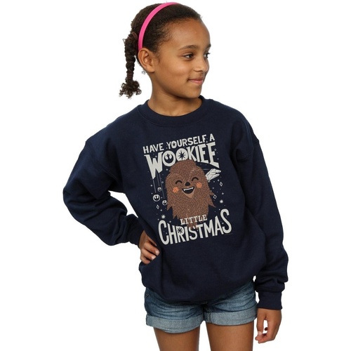 Abbigliamento Bambina Felpe Disney Wookiee Little Christmas Blu