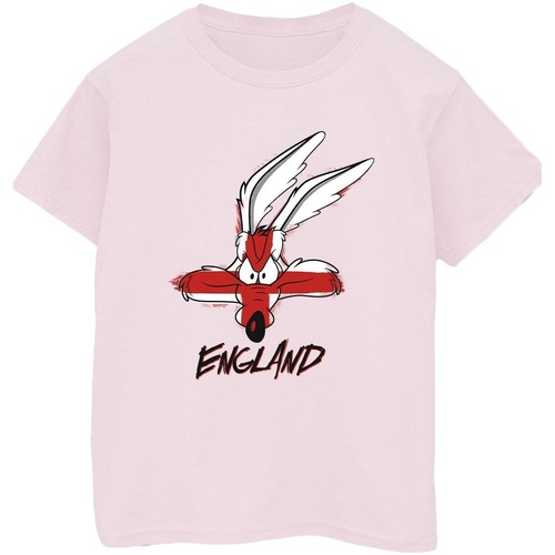 Abbigliamento Uomo T-shirts a maniche lunghe Dessins Animés Coyote England Face Rosso
