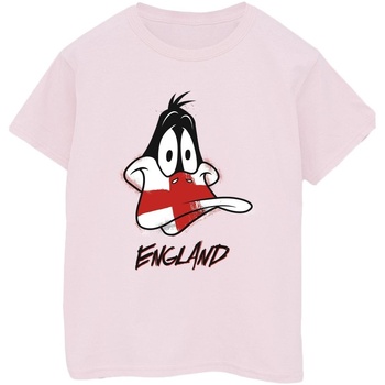 Abbigliamento Uomo T-shirts a maniche lunghe Dessins Animés Daffy England Face Rosso