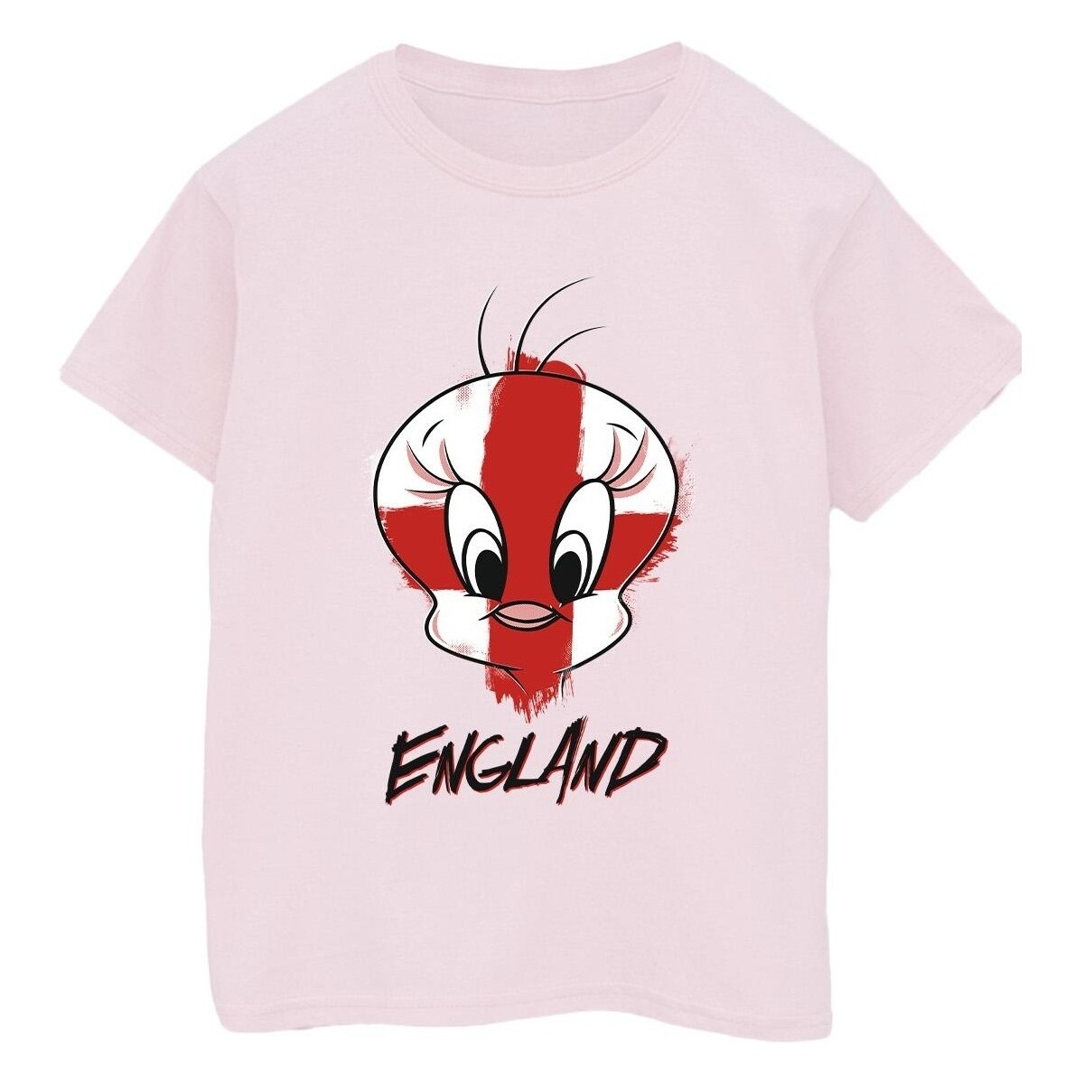 Abbigliamento Uomo T-shirts a maniche lunghe Dessins Animés Tweety England Face Rosso