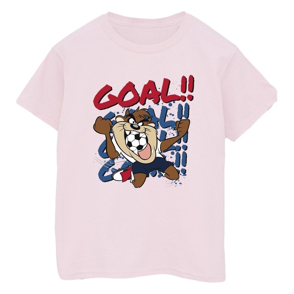 Abbigliamento Uomo T-shirts a maniche lunghe Dessins Animés Taz Goal Goal Goal Rosso