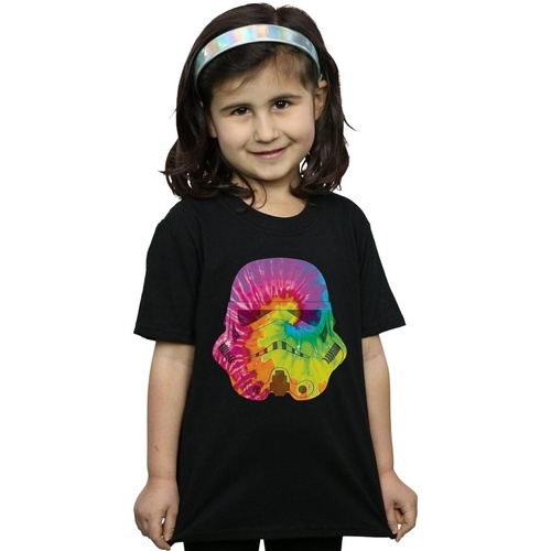 Abbigliamento Bambina T-shirts a maniche lunghe Disney Stormtrooper Uranus Helmet Nero