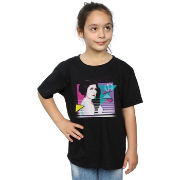 Abbigliamento Bambina T-shirts a maniche lunghe Disney Princess Leia Neon Nero