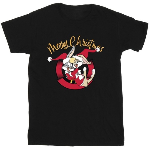 Abbigliamento Uomo T-shirts a maniche lunghe Dessins Animés Lola Merry Christmas Nero