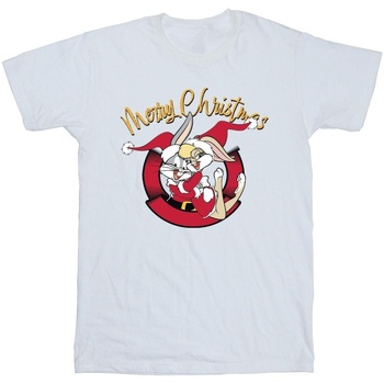 Abbigliamento Uomo T-shirts a maniche lunghe Dessins Animés Lola Merry Christmas Bianco