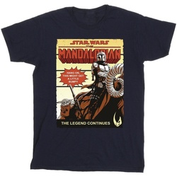 Abbigliamento Bambino T-shirt & Polo Star Wars The Mandalorian Bumpy Ride Blu