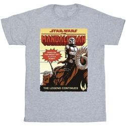 Abbigliamento Bambino T-shirt & Polo Star Wars The Mandalorian Bumpy Ride Grigio